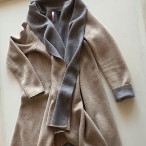 Nordstrom two tone open handkerchief cardigan